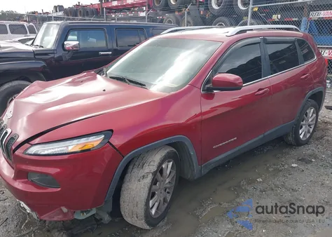 2016 Jeep Cherokee Limited z USA, uszkodzony, nr VIN 1C4PJLDS2GW107504